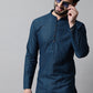 Men Ethnic Motifs Thread Work Cotton Kurta