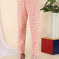 Women Peach-Coloured Ethnic Motifs Embroidered Mirror Work Pure Cotton Kurta with Trousers & With Dupatta