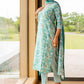 Floral Printed Sequinned Kurta with Trousers & Dupatta