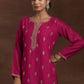 Floral Embroidered Regular Kurta With Trousers & Dupatta