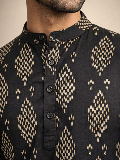 Men Ethnic Motifs Kurta (Top only)