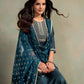 Ethnic Motifs Embroidered Thread Work Anarkali Kurta With Trousers & Dupatta