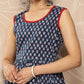 Women Ethnic Motifs Printed Pleated Kurti with Palazzos