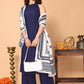 Regular Kurta with Trousers & Dupatta