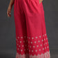Plus Size Floral Embroidered Pure Cotton Straight Kurta With Palazzo