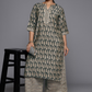 Plus Size Floral Printed Regular Gotta Patti Kurta with Palazzos