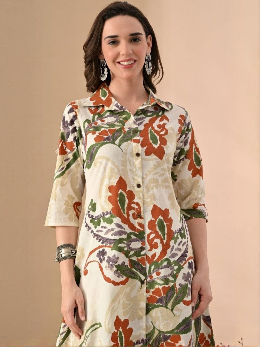 Printed Tunic With Trousers Co-Ord