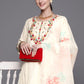 Women Floral Embroidered Regular Thread Work Kurta With Trousers & Dupatta