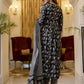 Women Black Viscose Rayon Kurta Pant Dupatta Set