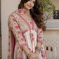 Floral Printed Regular Pure Cotton Kurta with Trousers & Dupatta