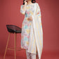 Floral Printed Regular Kurta with Trousers & Dupatta