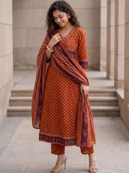 Women Regular Size Kurta Set Cotton