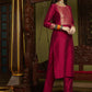 Embroidered Round-Neck Kurta With Trouser & Dupatta