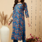 Floral Printed Regular Mirror Work Kurta with Trousers & Dupatta