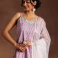 Floral Printed Shoulder Straps Pure Cotton Kurta With Palazzos & Dupatta