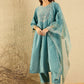 Women Floral Embroidered Regular Kurta with Trousers & With Dupatta