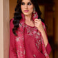 Floral Embroidered Straight Kurta with Trousers & Dupatta