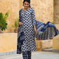 Ethnic Motifs Printed Straight Kurta with Trousers & Dupatta