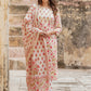 Floral Embroidered Thread Work Pure Cotton Kurta with Trousers & Dupatta