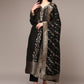 Sweetheart Neck Ethnic Motifs Regular Kurta with Trousers & With Dupatta