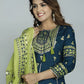 Ethnic Motifs Embroidered Empire Gotta Patti Anarkali Kurta With Trouser & Dupatta