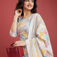 Floral Printed Regular Kurta with Trousers & Dupatta