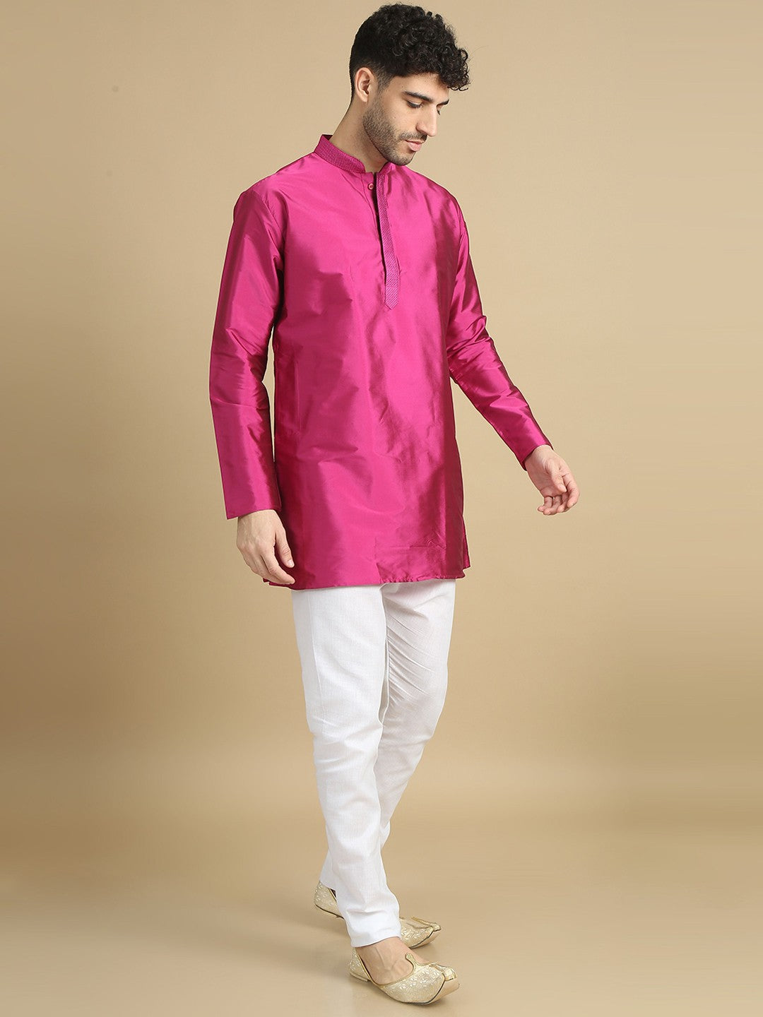 Mandarin Collar Straight Kurta