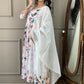 Women Floral Printed Regular Kurta with Trousers & With Dupatta