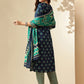 Ethnic Motifs Printed Regular Pure Cotton Kurta with Trousers & With Dupatta