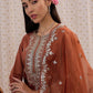 Ethnic Motifs Embroidered Regular Gotta Patti Kurta with Trouser & Dupatta