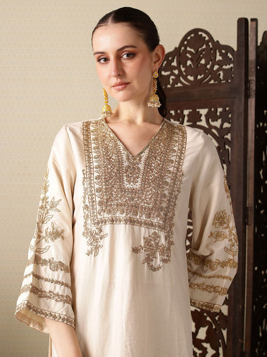 Women Regular Size Kurta Set Cotton