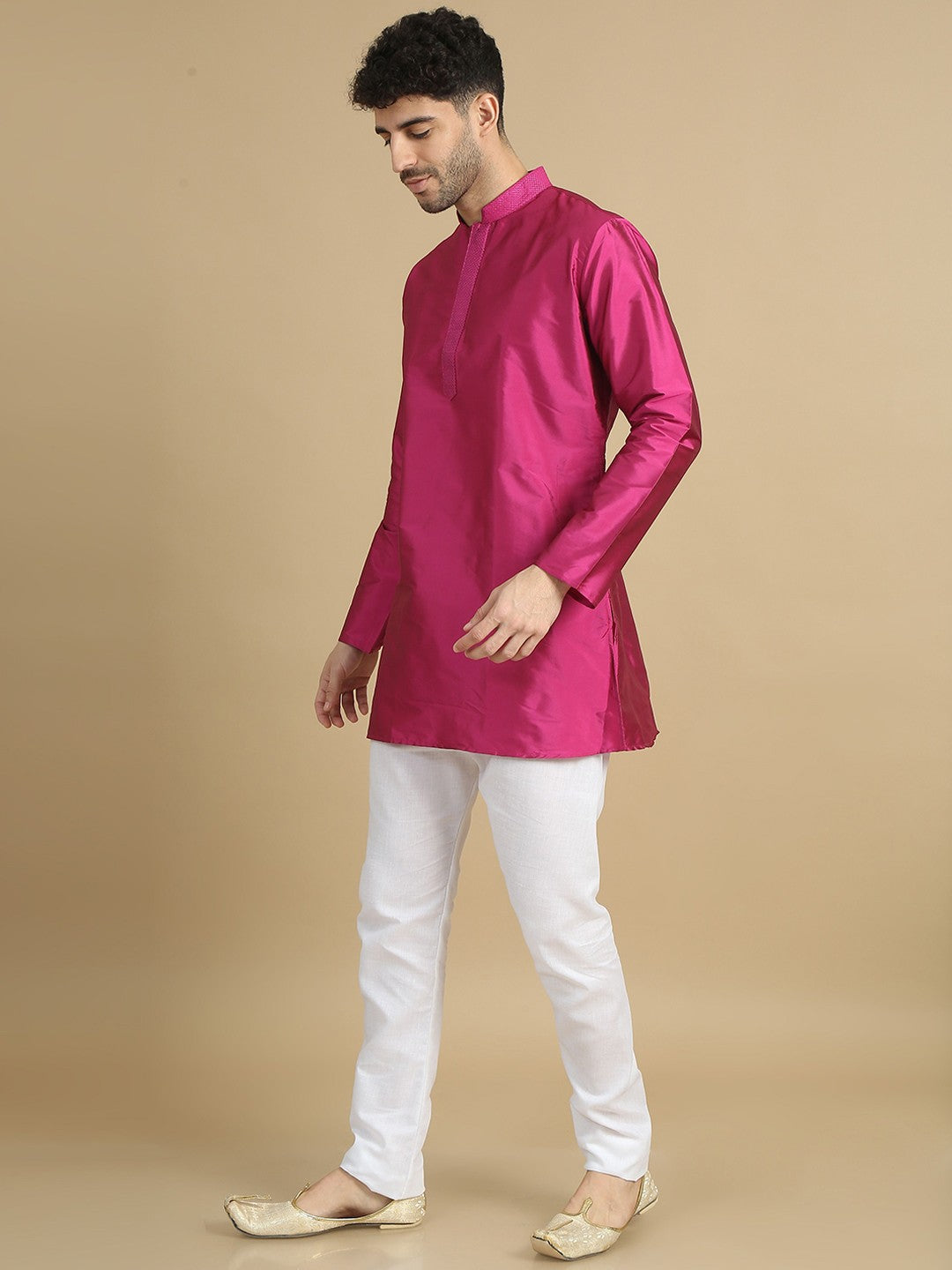 Mandarin Collar Straight Kurta