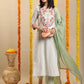 Women Cotton Rayon Sweetheart Neck Kurta set