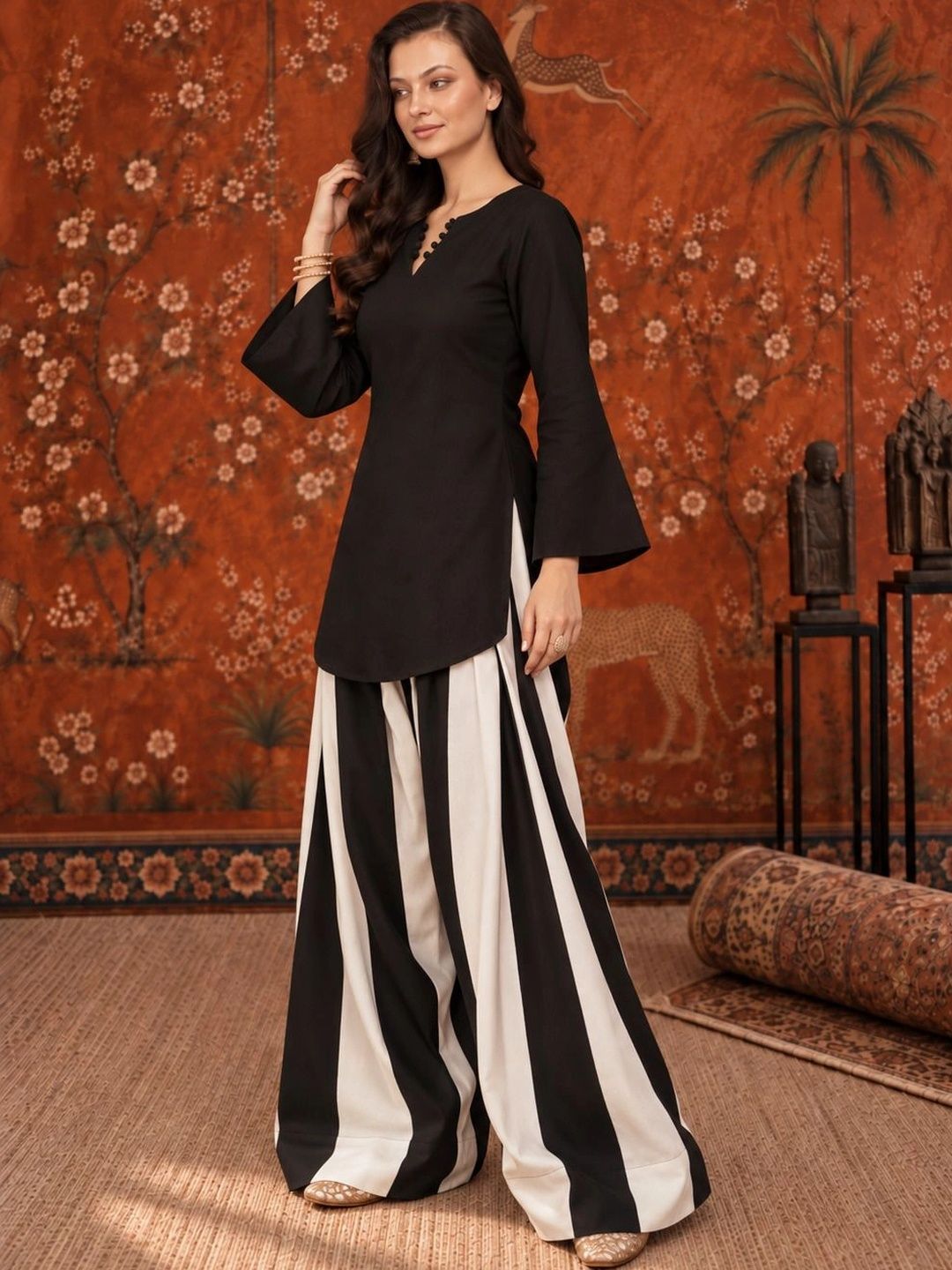 Women Regular Kurta with Palazzos
