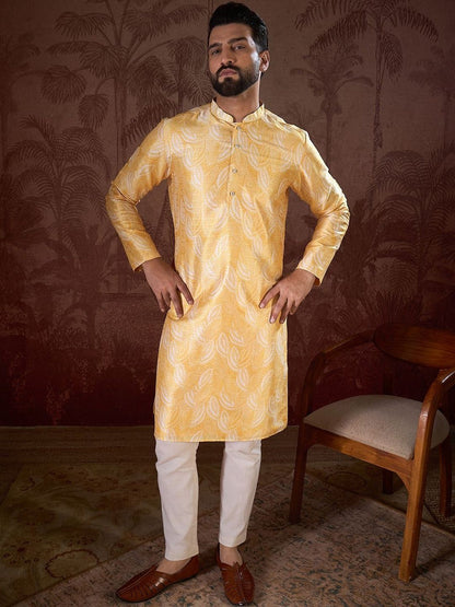 Men Ethnic Motifs Printed Regular Kurta with Trousers