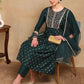 Ethnic Motifs Embroidered Empire Mirror Work Kurta with Trousers & Dupatta