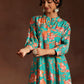 Floral Printed Panelled Kurta with Salwar