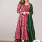 Floral Printed Kurta with Palazzo and Dupatta