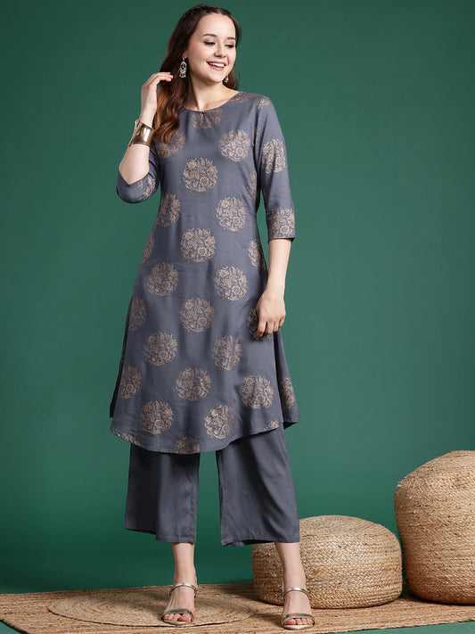 Ethnic Motifs Print Kurta with Palazzos