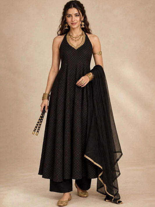 Women Ethnic Motifs Printed Regular Kurta with Trousers & With Dupatta