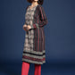 Women Bagru Ethnic Motifs Print Pure Cotton Kurta with Trousers & Dupatta