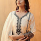 Ethnic Motifs Embroidered Kurta & Trousers With Dupatta