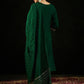 Geometric Embroidered Sequinned Chanderi Silk Straight Kurta & Trousers & Dupatta