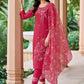 Floral Embroidered Straight Kurta with Trousers & Dupatta