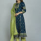 Ethnic Motifs Embroidered Empire Gotta Patti Anarkali Kurta With Trouser & Dupatta