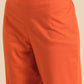 Women Orange Dyed Pure Cotton Kurta with Trousers