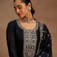 Ethnic Motifs Yoke Design Regular Sequinned Kurta With Trousers & Dupatta