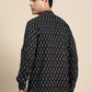 Geometric Printed Band-Collar Pure Cotton Kurta