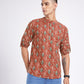 Ethnic Motifs Printed Straight Kurta