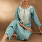 Women Ethnic Motifs Embroidered Regular Thread Work Kurta with Trousers